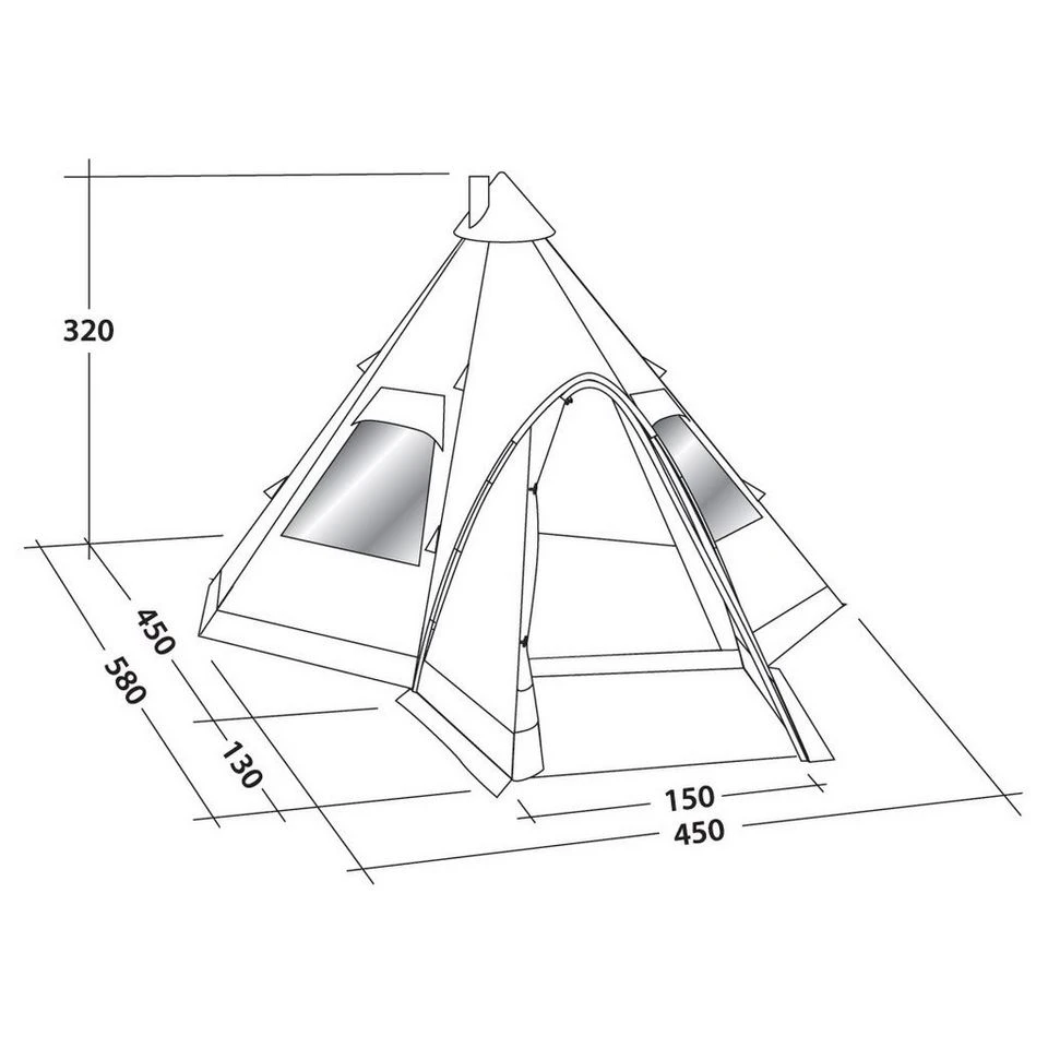 Robens Kiowa 10 Person Tipi Tent - Image 5