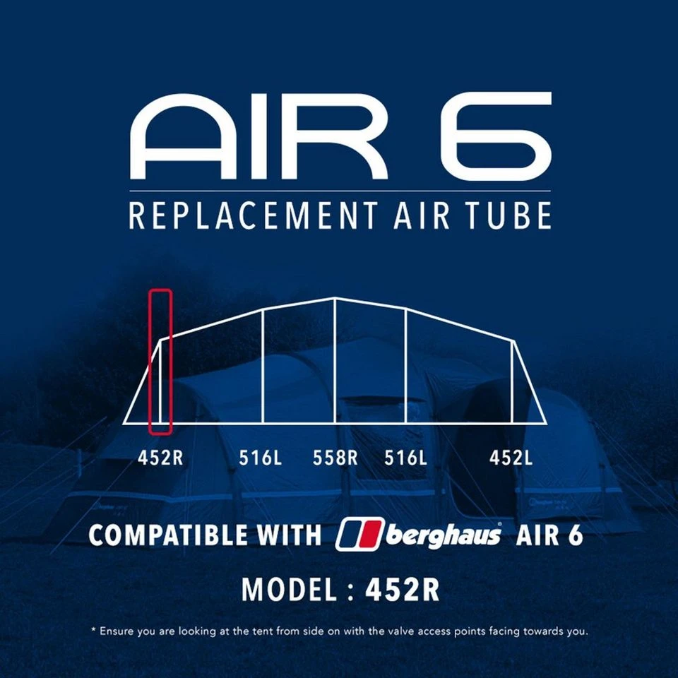 Air 6 Replacement Air Tube (Front 452R) - Image 3