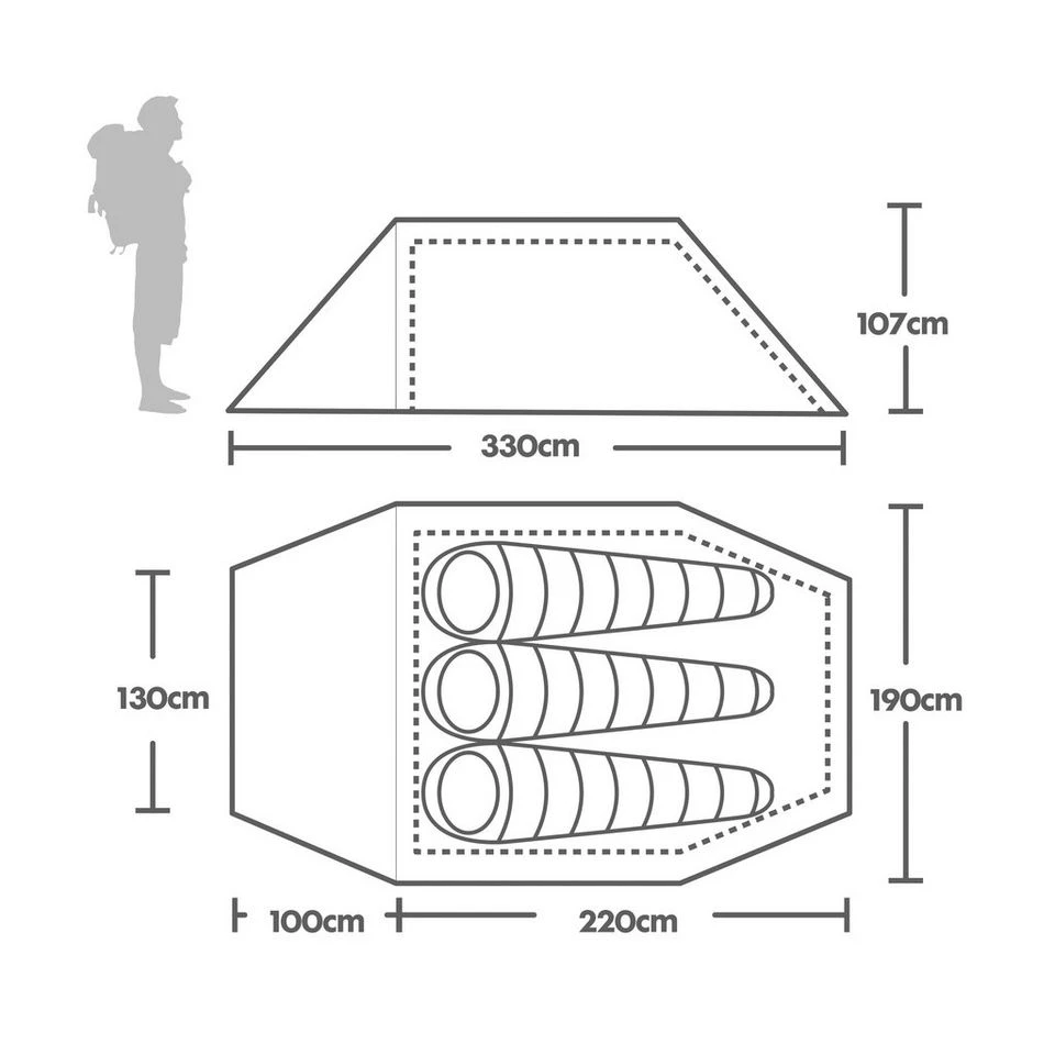 Vango Nova 300 3 Person Tent - Image 2