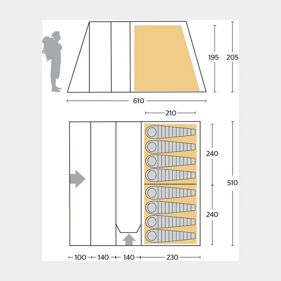 Vanguard Eclipse 8 Premium Family Tent - Image 2