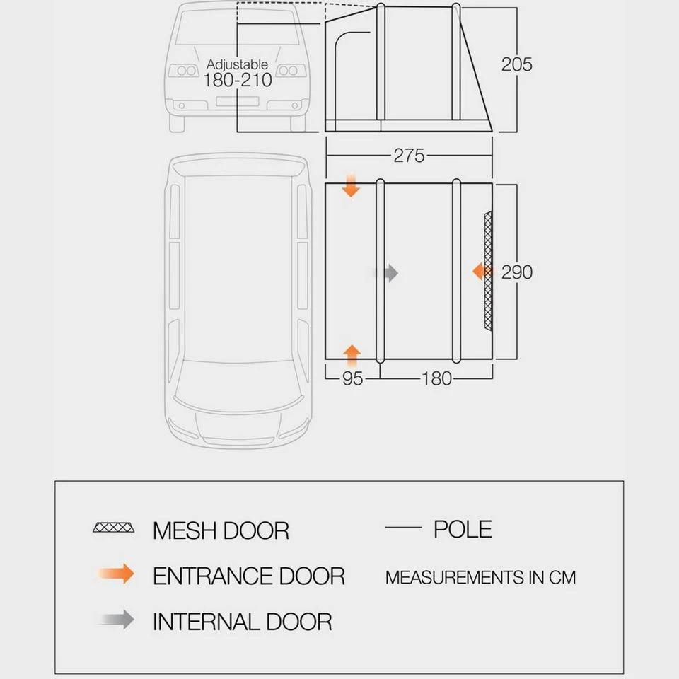 Vango Kilda Low Driveaway Van Awning - Image 5