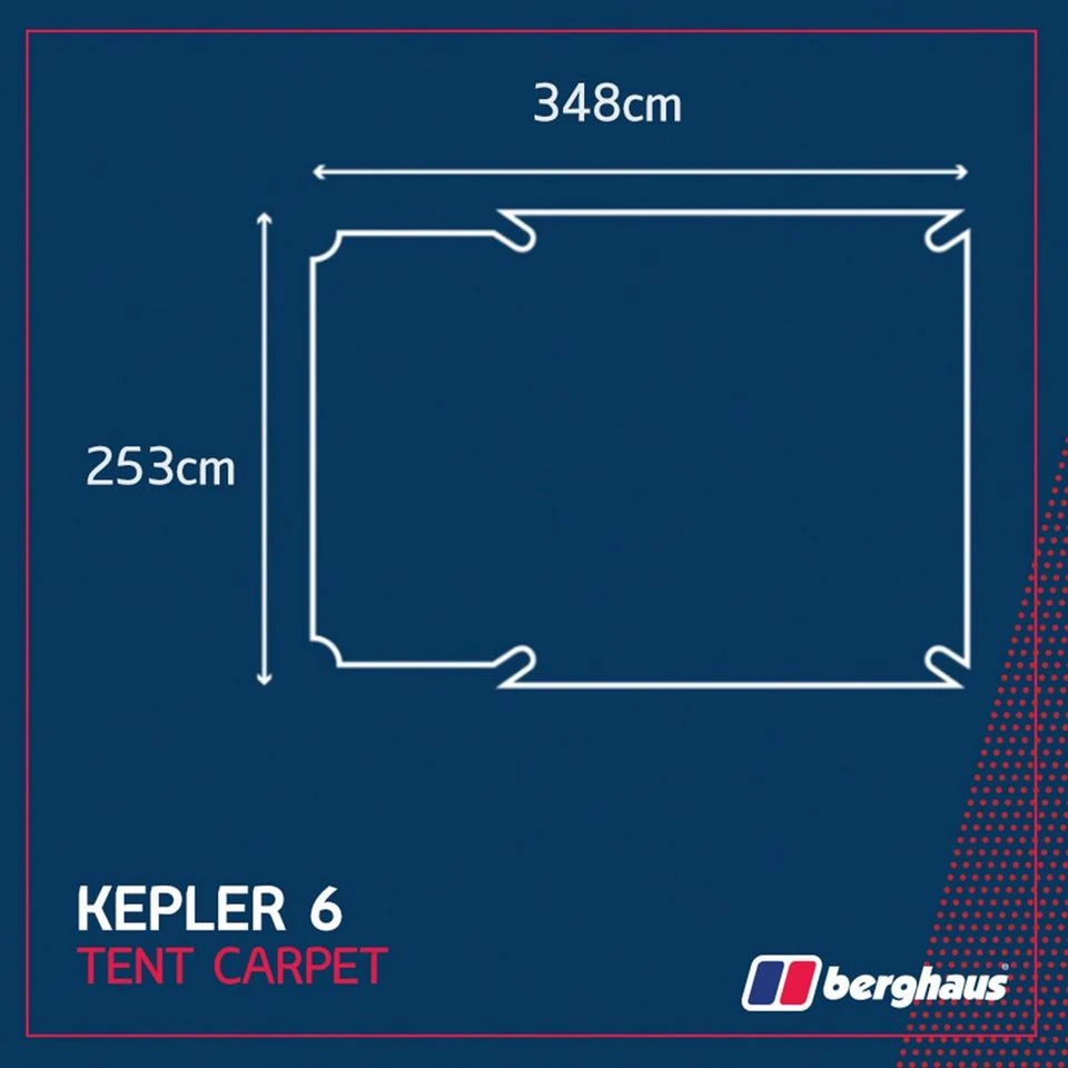 Berghaus Kepler 6 Tent Carpet - Image 2