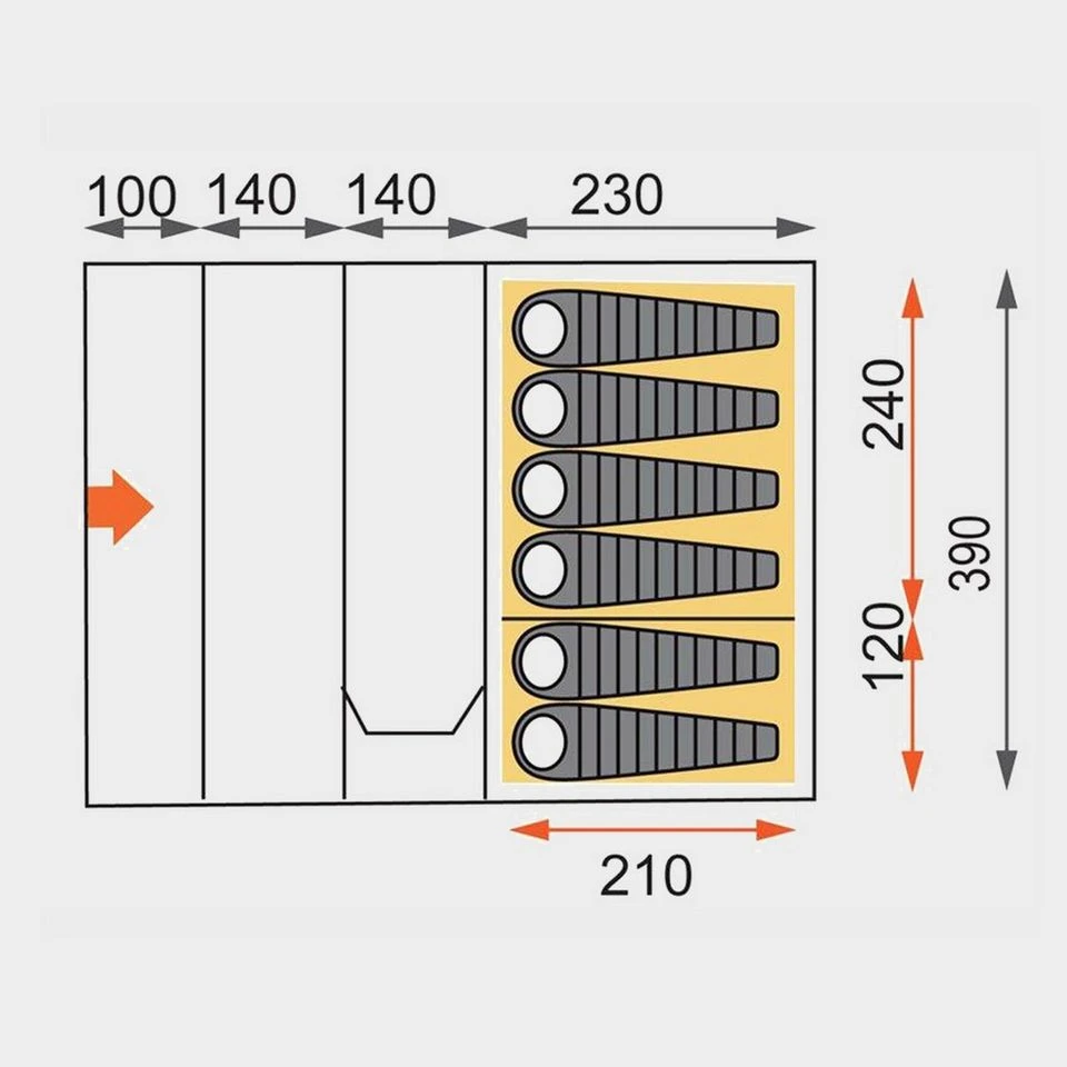 Vanguard Nightfall 6 Tent - Image 2