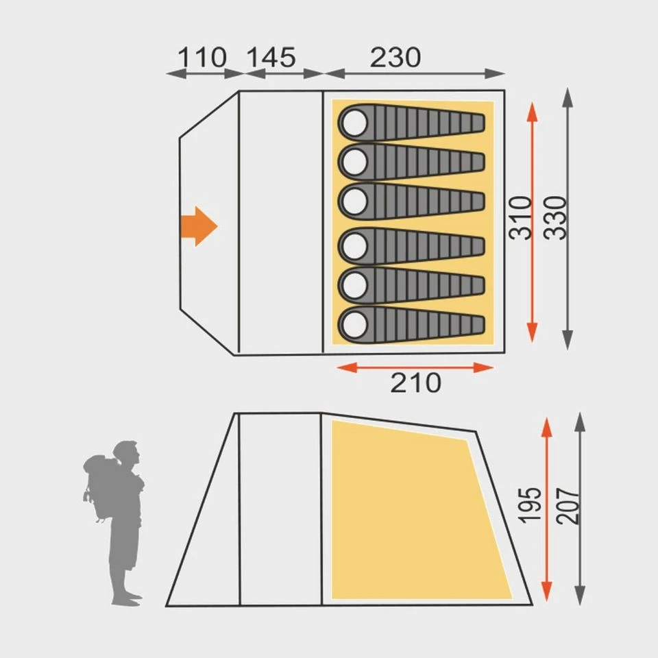 Sendero 6 Family Tent - Image 2