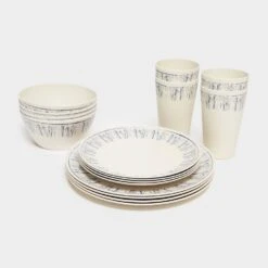 16 Piece Melamine Plastic Tableware Set
