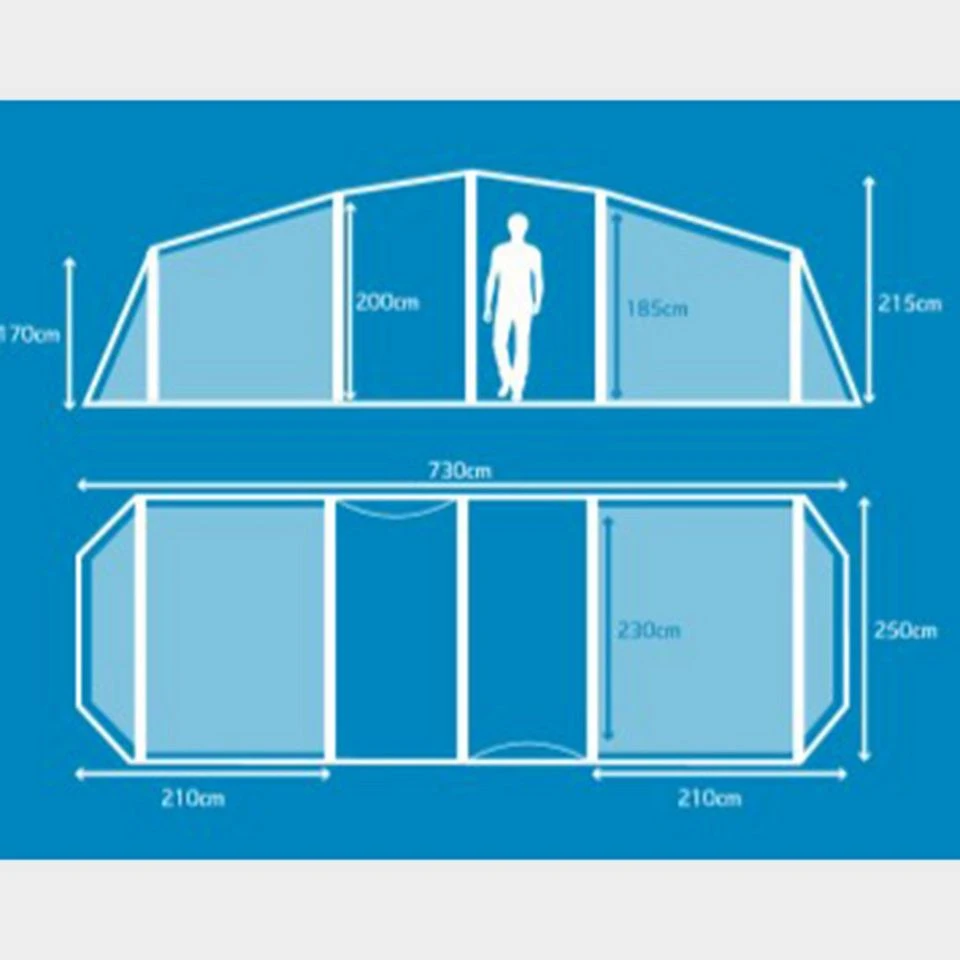 Berghaus Air 6 Nightfall® Bedrooms - Image 2